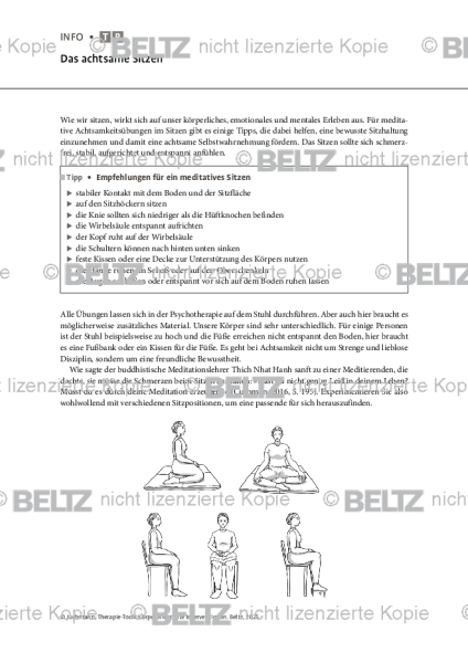 Körperorientierte Interventionen: Das achtsame Sitzen