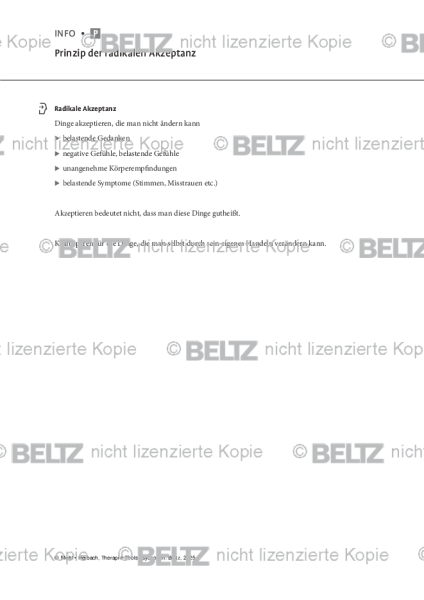 Psychosen: Prinzip der radikalen Akzeptanz