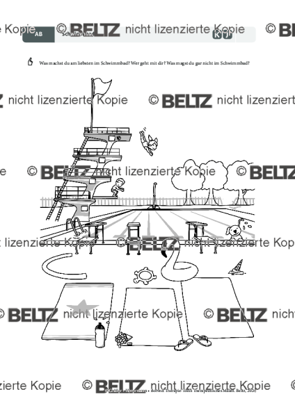 Therapeutisches Malen: Schwimmbad