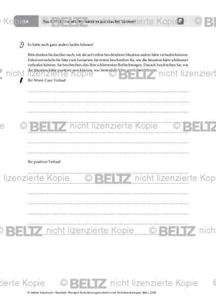 Störungsmodelle: Das SORKC-Modell: Wie hätte es auch laufen können?