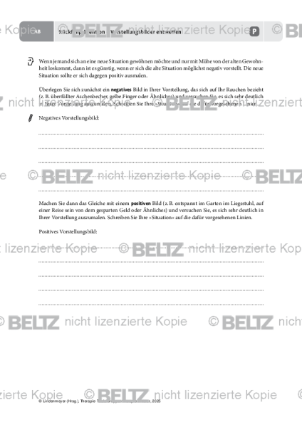 Gruppentherapie: Rückfallprävention – Vorstellungsbilder entwerfen
