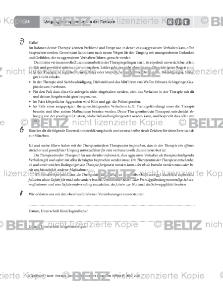 Umgang mit Aggression in der Therapie