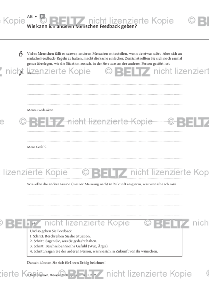 Psychosen: Wie kann ich anderen Menschen Feedback geben?