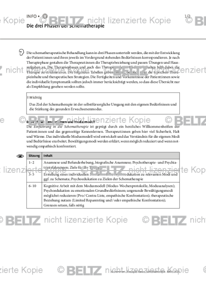 Schematherapie: Die drei Phasen der Schematherapie