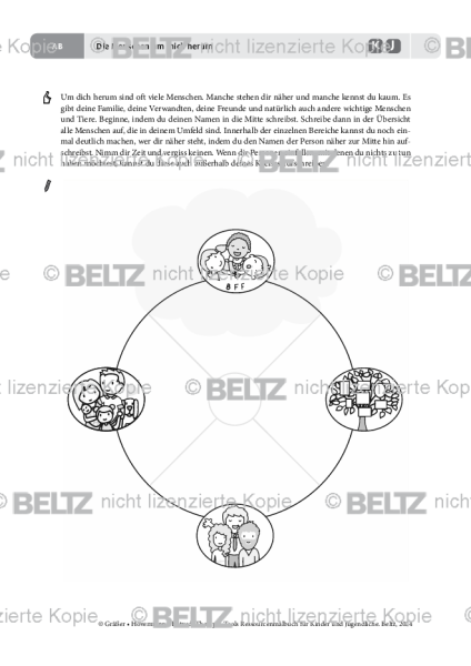 Ressourcenmalbuch: Die Menschen um mich herum