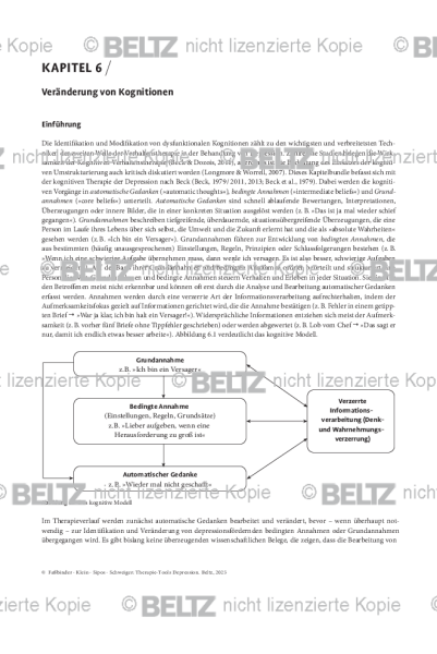 Depression: Einleitung Veränderung von Kognitionen