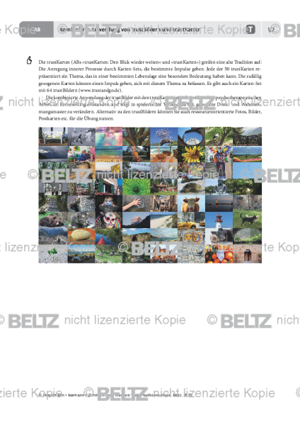 Psychoonkologie: Kombinierte Anwendung von trustBildern und trustKarten