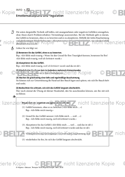 Angststörungen: Emotionsakzeptanz und -regulation