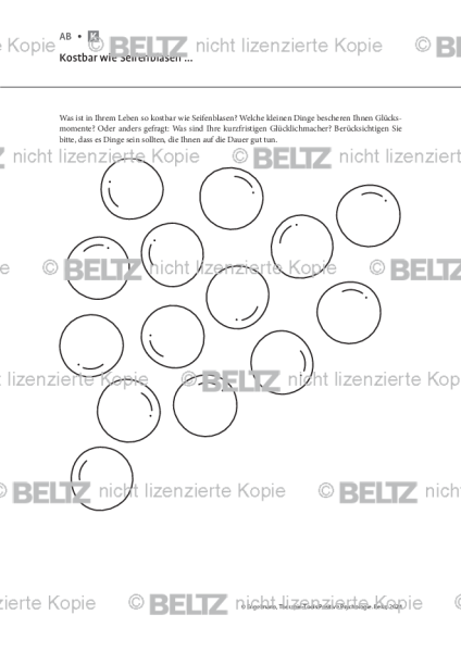 Positive Psychologie: Kostbar wie Seifenblasen …