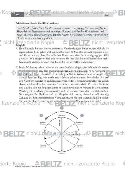 Kiesler-Kreis-Training: Konflikttraining