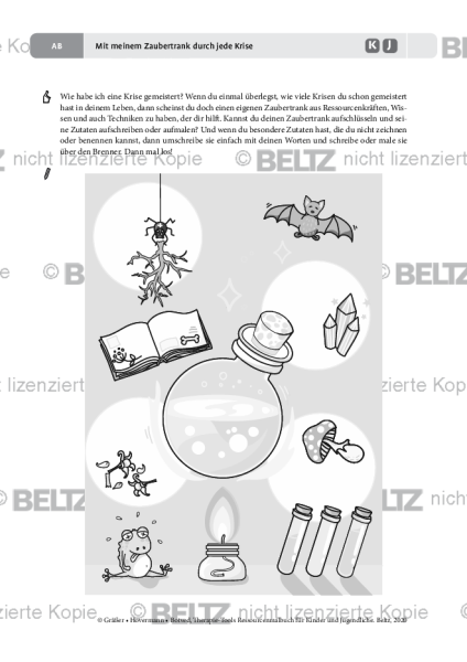 Ressourcenmalbuch: Mit meinem Zaubertrank durch jede Krise