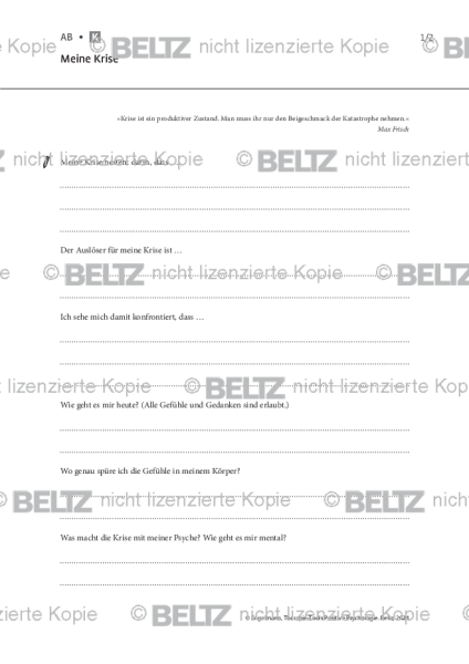 Positive Psychologie: Meine Krise