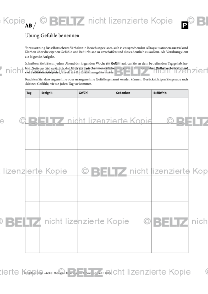 Bipolare Störungen: Übung Gefühle benennen
