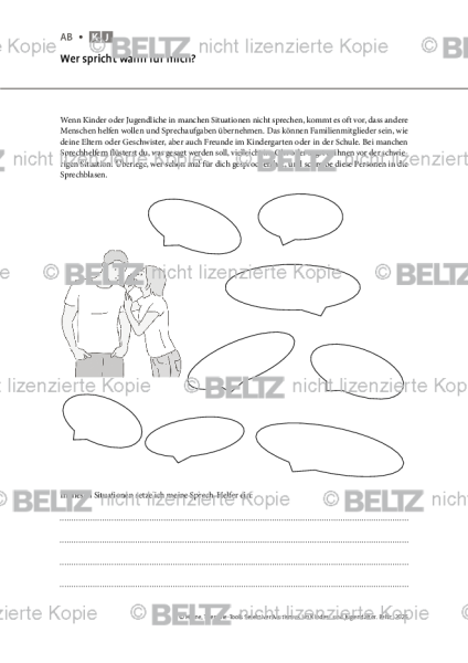 Selektiver Mutismus: Wer spricht wann für mich?