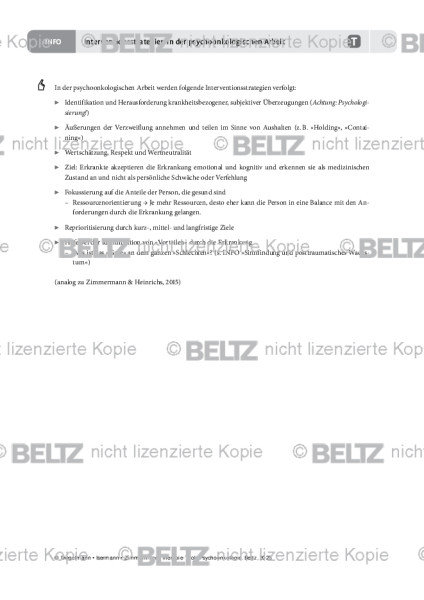 Interventionsstrategien in der psychoonkologischen Arbeit