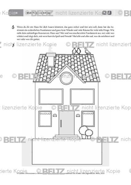 Ressourcenmalbuch: Mein Ressourcen-Haus