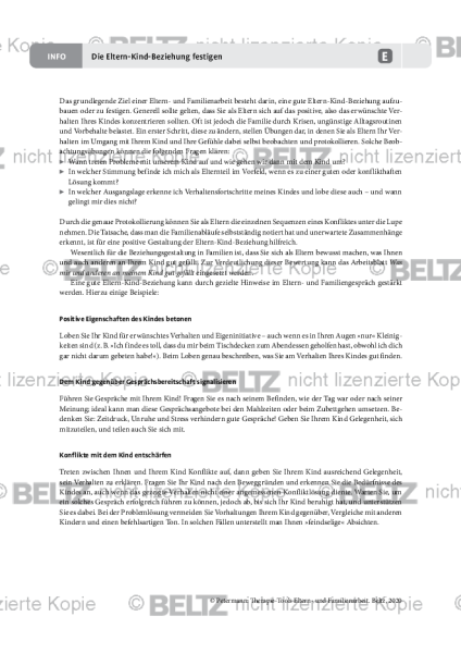 Elternarbeit: Die Eltern-Kind-Beziehung festigen
