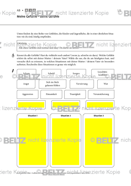 Selbstwert: Meine Gefühle – deine Gefühle