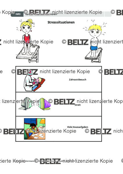Anti-Stress-Training: Karteikarten Stresssituationen