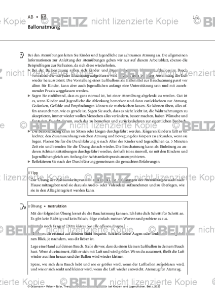 Emotionsregulation (K/J): Ballonatmung