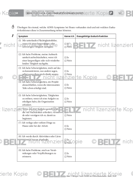 ADHS im Erwachsenenalter: Meine Symptome, meine Exekutivfunktionen und ich