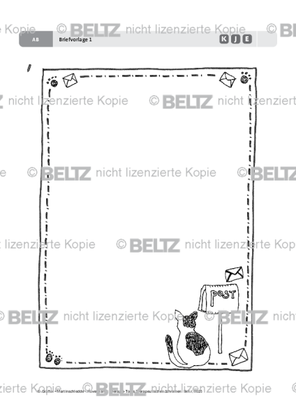 Therapeutisches Schreiben: Briefvorlage 1