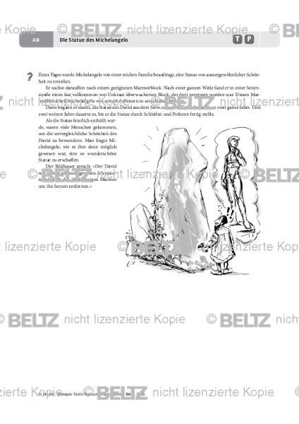 Ressourcenaktivierung: Die Statue des Michelangelo