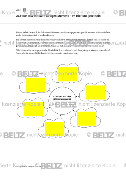 Trauer: ACT-Kontakt mit dem jetzigen Moment – Im Hier und Jetzt sein