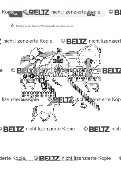 Therapeutisches Malen: Bauernhof