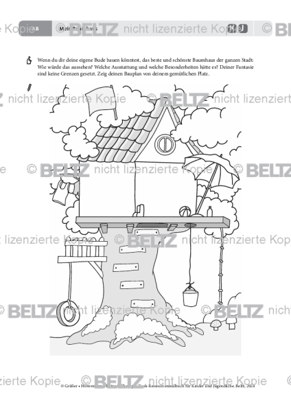 Ressourcenmalbuch: Mein Baumhaus