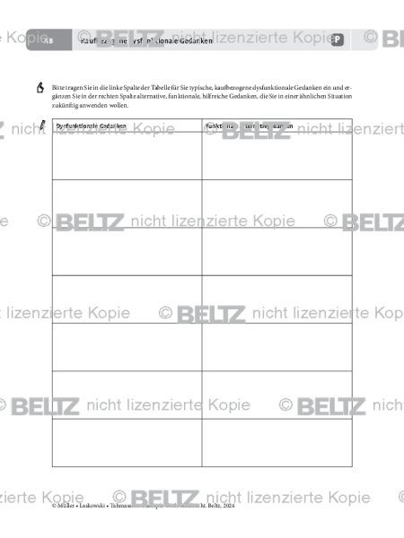 Kaufsucht: Kaufbezogene dysfunktionale Gedanken