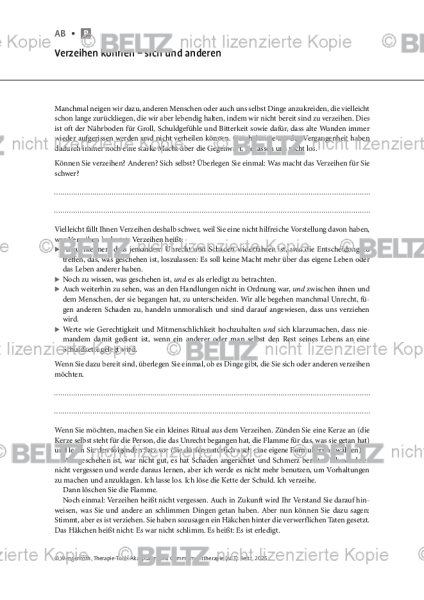 ACT: Verzeihen können – sich und anderen