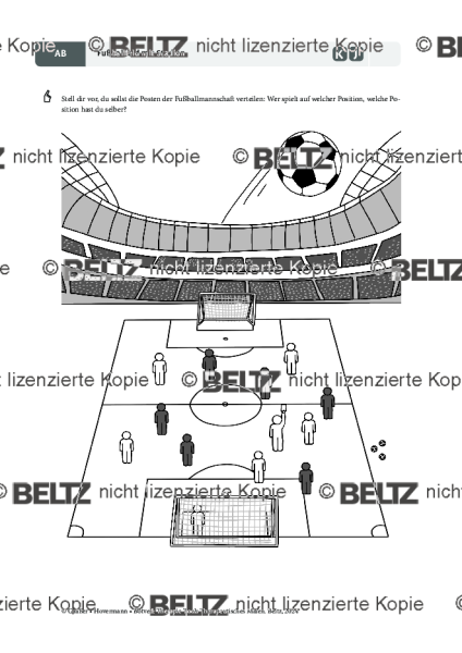 Therapeutisches Malen: Fußballfeld mit Stadion