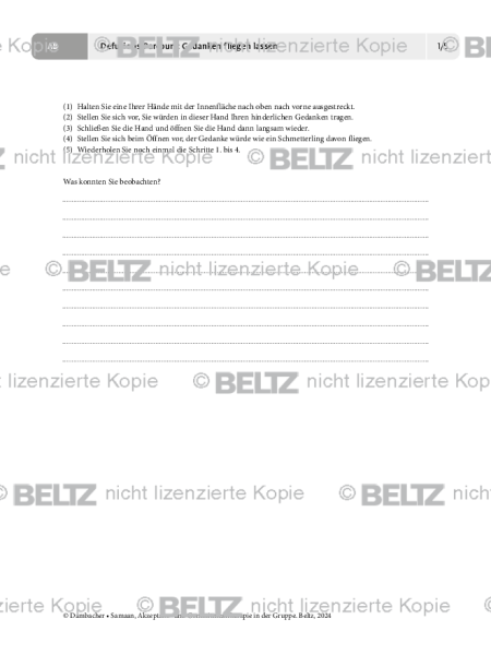 ACT in Gruppen: Defusions-Parcours