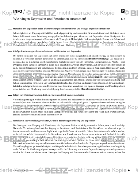 Wie hängen Depression und Emotionen zusammen?