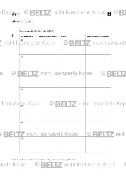 Kinder- und Jugendlichenpsychotherapie: Abwärtsstrudel