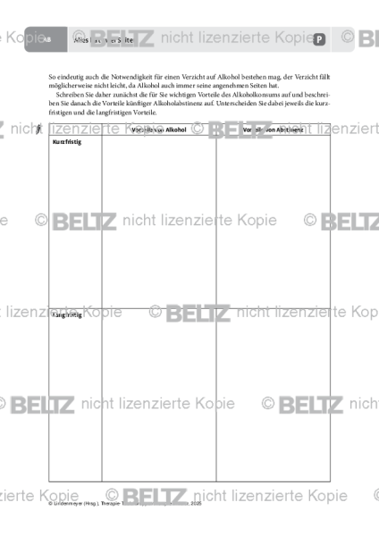 Gruppentherapie: Alles hat zwei Seiten