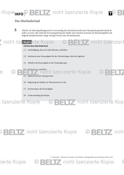 Kinder- und Jugendlichenpsychotherapie: Das Abschiedsritual