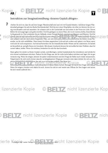 Bipolare Störungen: Instruktion zur Imaginationsübung »Inneres Gepäck ablegen«