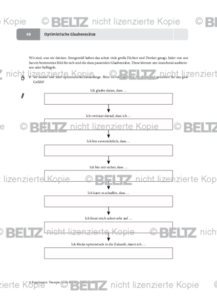 Resilienz: Optimistische Glaubenssätze