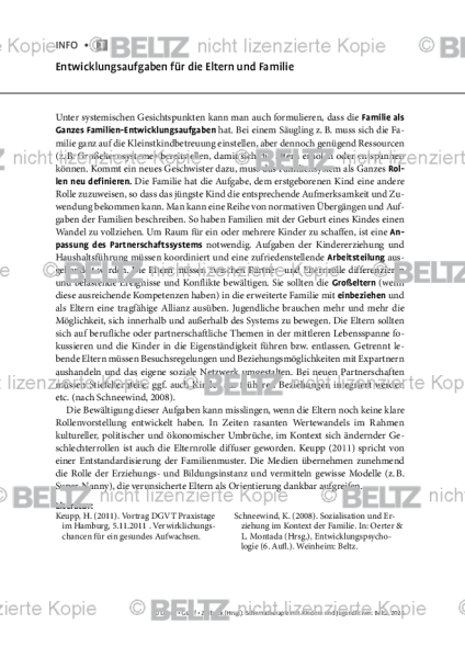 Schematherapie Kinder: Entwicklungsaufgaben für die Eltern und Familie