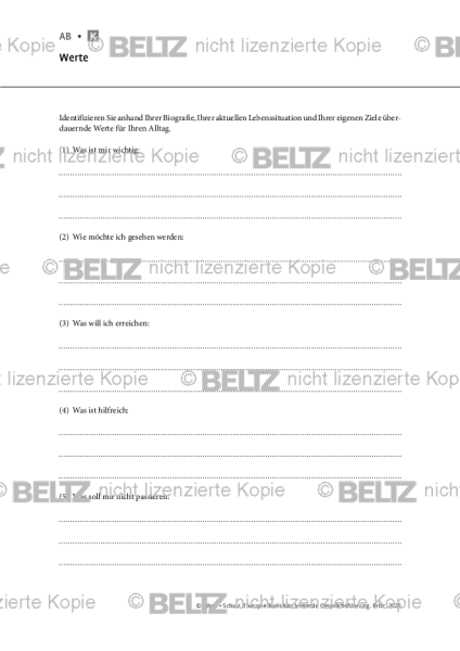 Motivierende Gesprächsführung: Werte