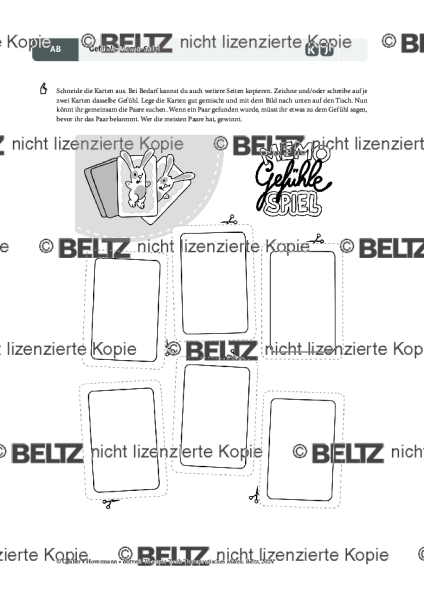 Therapeutisches Malen: Gefühle-Memo-Spiel