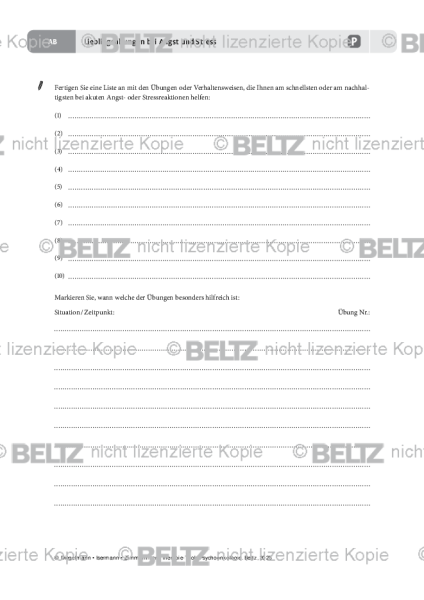 Psychoonkologie: Lieblingsübungen bei Angst und Stress
