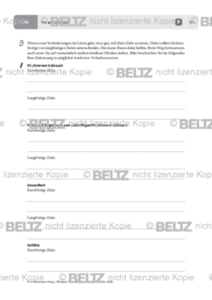 Gruppentherapie: Wo will ich hin?