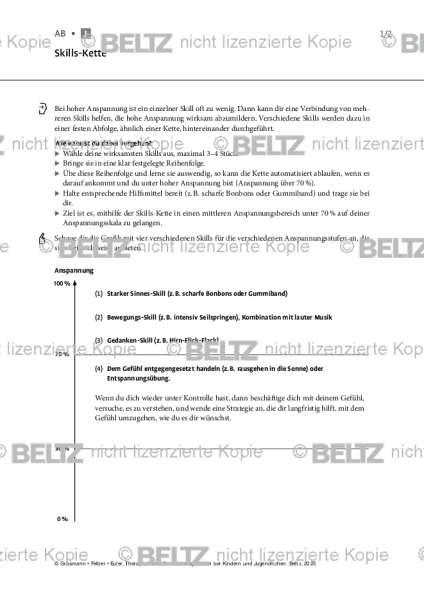 Emotionsregulation (K/J): Skills-Kette