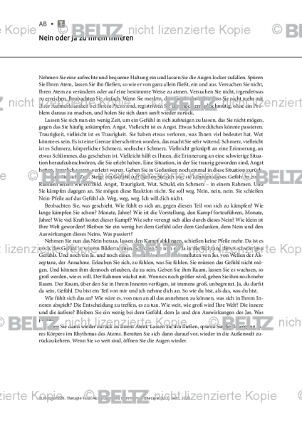 ACT: Nein oder Ja zu Ihrem Inneren