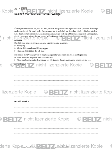 Selektiver Mutismus: Das hilft mir mehr, das hilft mir weniger