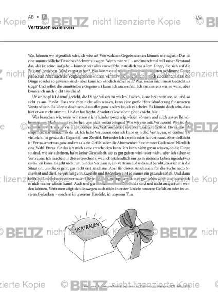 ACT: Vertrauen schenken