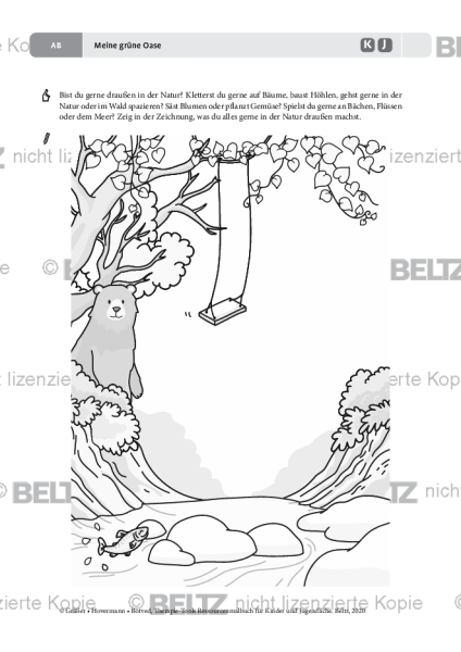 Ressourcenmalbuch: Meine grüne Oase
